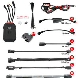 XK Glow Addressable LED Motorcycle Accent Light Kits Advanced XKalpha App Controlled