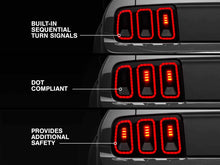 Load image into Gallery viewer, Raxiom 05-09 Ford Mustang Gen5 Tail Lights- Black Housing (Smoked Lens)