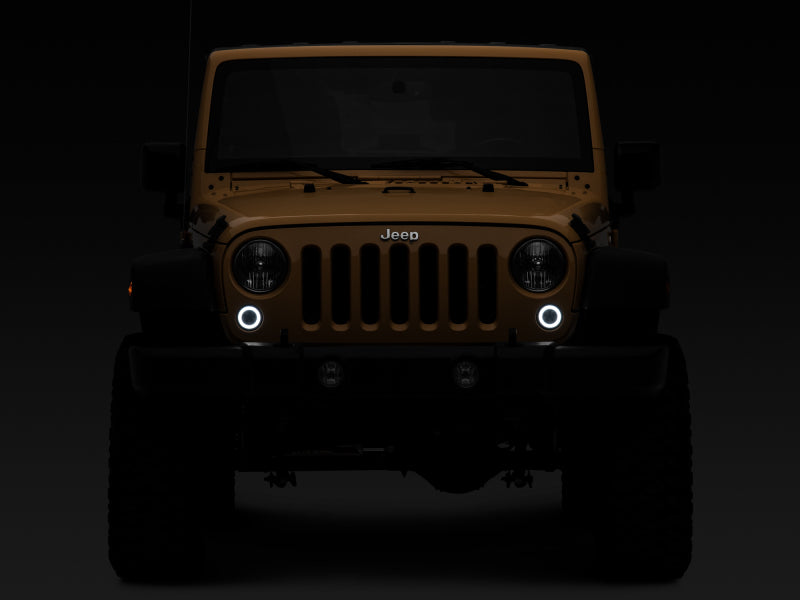 Raxiom 07-18 Jeep Wrangler JK Axial Series LED Turn Signals w/ Halo (Smoked)
