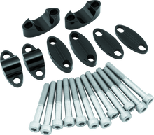 Load image into Gallery viewer, BikeMaster Aluminum Handlebar Risers 1-1/8in - Black