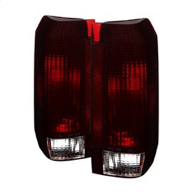 xTune Ford Bronco F150 F250 F350 F450 92-96 OE Style Tail Lights Red Smoked ALT-JH-FB92-OE-RSM