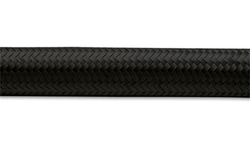 Vibrant -10 AN Black Nylon Braided Flex Hose (2 foot roll)