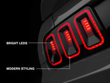 Load image into Gallery viewer, Raxiom 05-09 Ford Mustang Gen5 Tail Lights- Black Housing (Smoked Lens)