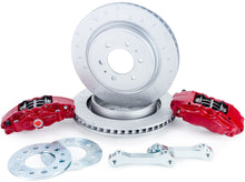 Load image into Gallery viewer, Alcon 10-14/17-18 Raptor/09-17 F150 360x32 Rotors 4-Piston Rear Brake Kit w/o Elect Park Brake - Red
